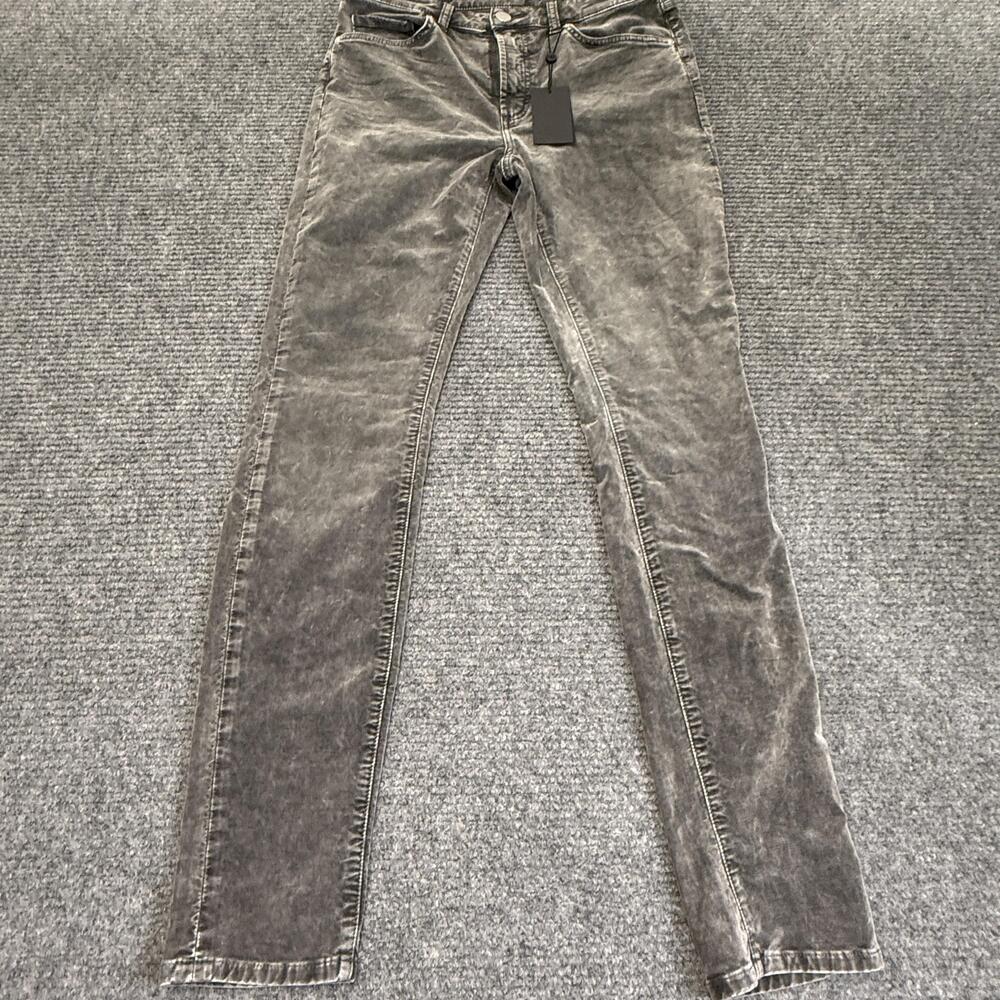 Monfrere Greyson Jeans Mens 33x32 Gray Skinny Vint Carbon Stretch Denim